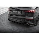 Heck Ansatz Flaps Diffusor V.2 für Audi RS3 Sportback 8Y schwarz Hochglanz