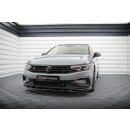 Front Ansatz V.1 für Volkswagen Passat R-Line B8 Facelift schwarz Hochglanz