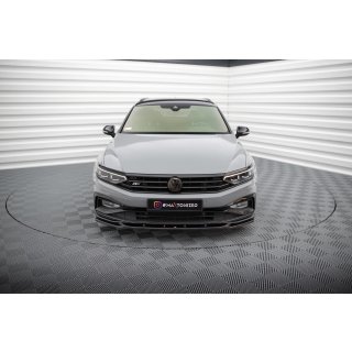 Front Ansatz V.2 für Volkswagen Passat R-Line B8 Facelift schwarz Hochglanz