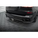 Mittlerer Diffusor Heck Ansatz DTM Look für BMW X7 M-Paket G07 Facelift schwarz Hochglanz