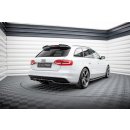 Mittlerer Diffusor Heck Ansatz DTM Look für Audi A4 Competition B8 Facelift schwarz Hochglanz