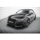 Front Flaps Audi S5 / A5 S-Line 8T schwarz Hochglanz