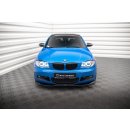 Front Ansatz V.1 für BMW 1er M-Paket E87 Facelift schwarz Hochglanz