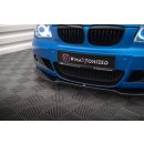 Front Ansatz V.1 für BMW 1er M-Paket E87 Facelift schwarz Hochglanz