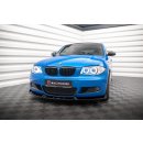 Front Ansatz V.2 für BMW 1er M-Paket E87 Facelift schwarz Hochglanz