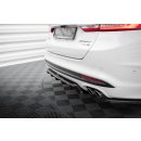 Mittlerer Diffusor Heck Ansatz DTM Look für Ford Mondeo Sport Mk5 Facelift / Fusion Sport Mk2 Facelift schwarz Hochglanz