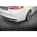 Heck Ansatz Flaps Diffusor für Ford Mondeo Sport Mk5 Facelift / Fusion Sport Mk2 Facelift schwarz Hochglanz