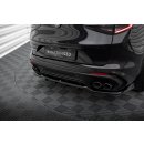 Mittlerer Diffusor Heck Ansatz DTM Look für Alfa Romeo Stelvio Quadrifoglio Mk1 schwarz Hochglanz