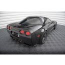 Heck Ansatz Flaps Diffusor für Chevrolet Corvette C5 schwarz Hochglanz