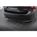 Mittlerer Diffusor Heck Ansatz DTM Look für Toyota Avensis Limousine Mk3 Facelift schwarz Hochglanz