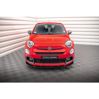 Front Ansatz für Fiat 500X Sport Mk1 Facelift schwarz Hochglanz