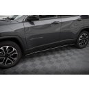 Seitenschweller Ansatz für Jeep Compass Limited Mk2 Facelift schwarz Hochglanz