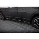 Seitenschweller Ansatz für Jeep Compass Limited Mk2 Facelift schwarz Hochglanz