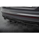 Mittlerer Diffusor Heck Ansatz DTM Look für Volkswagen Tiguan R-Line Mk2 Facelift schwarz Hochglanz