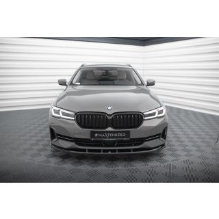 Front Ansatz V.1 für BMW 5er G30 / G31 Facelift schwarz Hochglanz