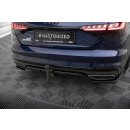 Mittlerer Diffusor Heck Ansatz DTM Look für V.2 Audi A4 S-Line B9 Facelift schwarz Hochglanz