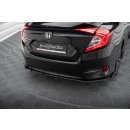 Street Pro Heck Ansatz Flaps Diffusor +Flaps für Honda Civic Mk10 schwarz Hochglanz