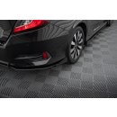 Street Pro Heck Ansatz Flaps Diffusor +Flaps für Honda Civic Mk10 schwarz Hochglanz