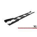 Street Pro Seitenschweller Ansatz für + Flaps Honda Civic Mk10 schwarz Hochglanz