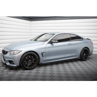 Side Flaps BMW 4er Coupe M-Paket F32 schwarz Hochglanz