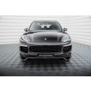 Front Ansatz für Porsche Cayenne Mk2 Facelift schwarz Hochglanz