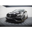 Street Pro Front Ansatz für +Flaps für + Flaps Mercedes-AMG CLA 45 Aero C117 Facelift schwarz Hochglanz