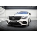 Front Ansatz V.1 für Mercedes-Benz S AMG-Line W222 Facelift schwarz Hochglanz