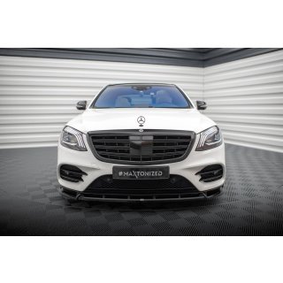 Front Ansatz V.2 für Mercedes-Benz S AMG-Line W222 Facelift schwarz Hochglanz