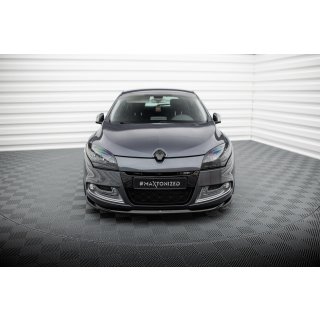 Front Ansatz V.2 für Renault Megane GT Mk3 Facelift schwarz Hochglanz