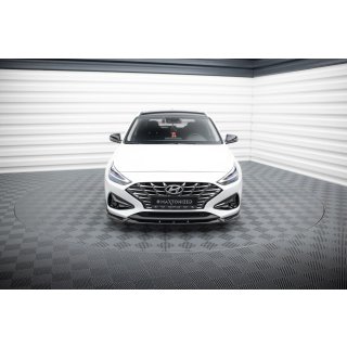 Front Ansatz V.2 für Hyundai I30 Mk3 Facelift schwarz Hochglanz