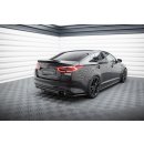 Mittlerer Diffusor Heck Ansatz DTM Look für Kia Optima Mk3 schwarz Hochglanz