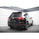 Mittlerer Diffusor Heck Ansatz DTM Look für Volkswagen Touareg Mk2 schwarz Hochglanz