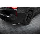 Heck Ansatz Flaps Diffusor V.1 für BMW X3 M F97 Facelift schwarz Hochglanz