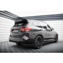 Heck Ansatz Flaps Diffusor V.1 für BMW X3 M F97 Facelift schwarz Hochglanz