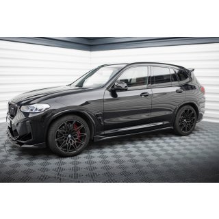 Seitenschweller Ansatz für BMW X3 M F97 Facelift schwarz Hochglanz