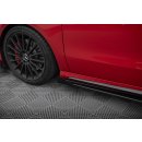 Street Pro Seitenschweller Ansatz für + Flaps Mercedes-Benz A 45 AMG W176 Facelift schwarz Hochglanz