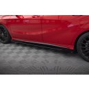 Street Pro Seitenschweller Ansatz für + Flaps Mercedes-Benz A 45 AMG W176 Facelift schwarz Hochglanz