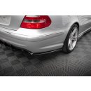 Heck Ansatz Flaps Diffusor für Mercedes-Benz E 55 AMG W211 schwarz Hochglanz