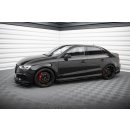 Side Flaps Audi RS3 Limousine 8V Facelift schwarz Hochglanz