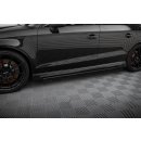 Side Flaps Audi RS3 Limousine 8V Facelift schwarz Hochglanz