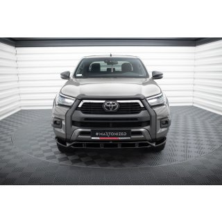 Front Ansatz für Toyota Hilux Invincible Mk8 Facelift schwarz Hochglanz