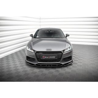 Front Ansatz V.2 für Audi TT S / S-Line 8S schwarz Hochglanz