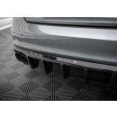 Diffusor Heck Ansatz für Audi S5 Coupe 8T Facelift schwarz Hochglanz