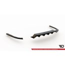 Mittlerer Diffusor Heck Ansatz DTM Look für Volkswagen Passat R-Line B8 schwarz Hochglanz