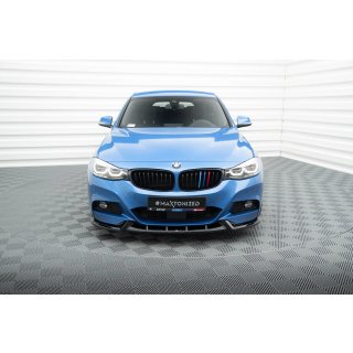 Front Ansatz V.1 für BMW 3er GT M-Paket F34 schwarz Hochglanz