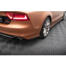 Heck Ansatz Flaps Diffusor für Audi A7 C7 schwarz...