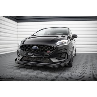 Front Flaps Ford Fiesta ST / ST-Line Mk8 Facelift schwarz Hochglanz