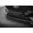 Front Ansatz V.4 für Ford Fiesta ST / ST-Line Mk8 Facelift schwarz Hochglanz