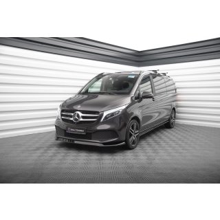 Front Ansatz V.1 für Mercedes-Benz V-Klasse W447 Facelift schwarz Hochglanz