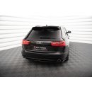 Heck Ansatz Flaps Diffusor V.2 für Audi A6 Avant C7 schwarz Hochglanz